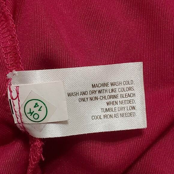 Old Navy Womens Pink Floral Chiffon Ruffle Maxi Dress Tiered Cottage Summer XS - Picture 11 of 14